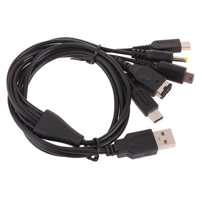 1.2M Cable Fast Charging Cable 5 In 1 Usb Game Charger Cord Wire For 3Ds Xl Nds Lite Ndsi Ll Wi I U Gba Psp
