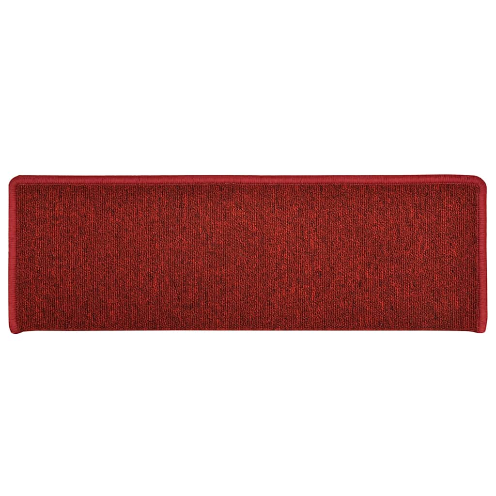 Step Mats 30 pcs. 65 x 21 x 4 cm Red Rectangular Edge