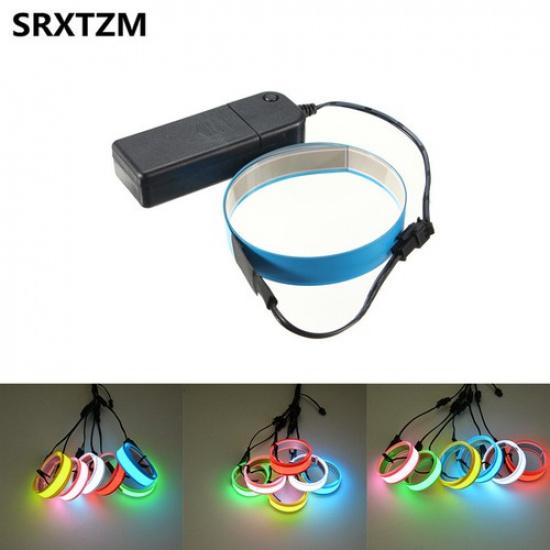 1M Flexible EL Light Tape Led Glow EL Wire Rope Waterproof Cable Battery Powered