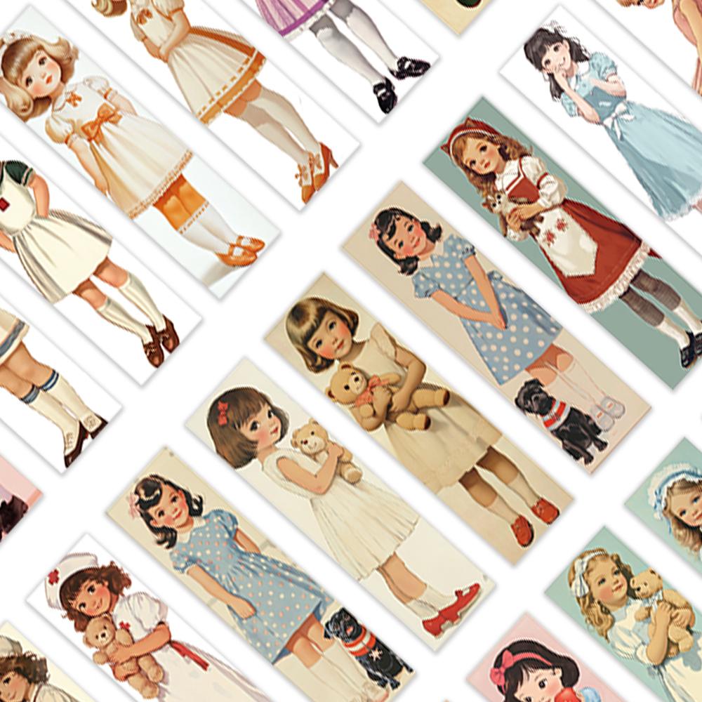 32pcs, Vintage Happy Girl Ming Bookmark Set for Teachers, Readers and Book Lovers, Bookmarks, Gifts, Party, Birthday