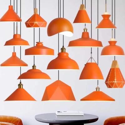 OEING Industrial Style Orange Bullet Pendant Light