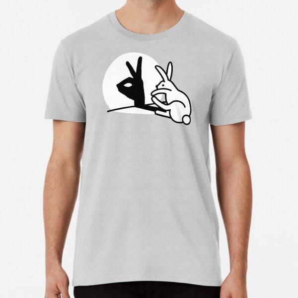 

Funny Rabbit hand shadow puppets humor pop aT-Shirt S-5XL Best T-Shirt 4XL