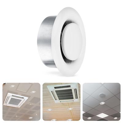 Cubiertas de Ventilación Redondas Ajustables para Techo Difusor Artesanía de Acero al Carbono Resistente para Flujos de Aire Controlados en Hogar y Oficina