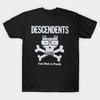 T-shirt da uomo nera stampata Descendents - I'M Not A Punk Stampa a trasferimento termico senza taglio T-shirt in cotone
