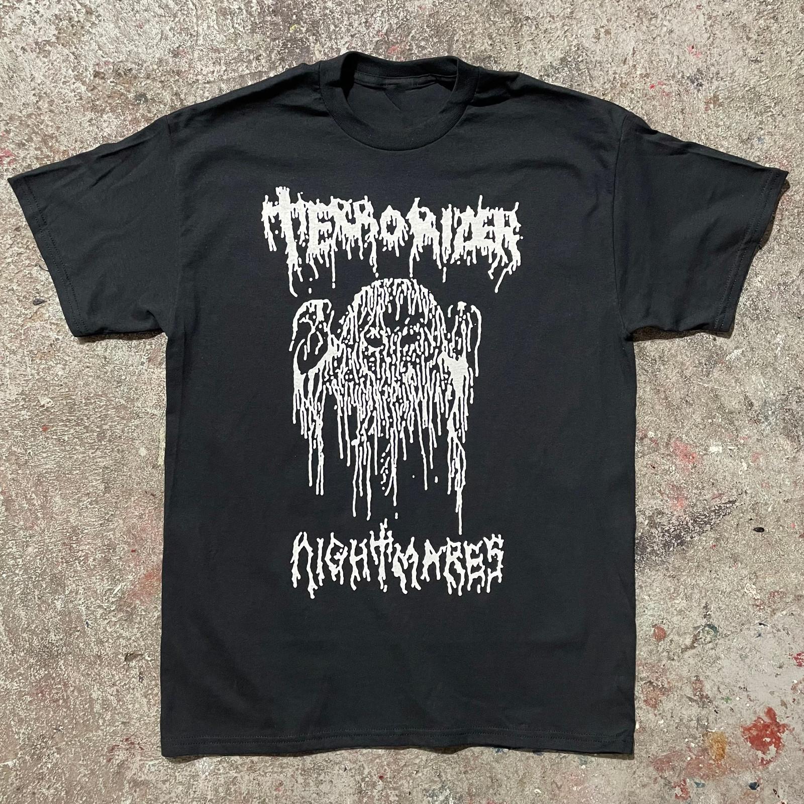 Vtg TERRORIZER Band Album Music S-5XL Cotton Black T Shirt For Fans AG597 S разноцветный