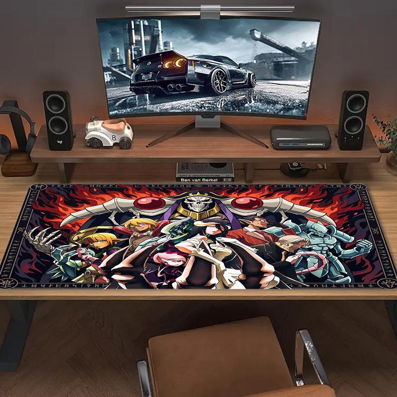 Anime Overlord Color Mouse Pad Large Gaming Table Cushion Non-slip Laptop Tablet Big Mousepad XXL Mat Mini PC Playmat With Lock Edge