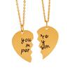 European and American Foreign Trade Jewelry You're My Person Puzzle Couple Necklace Sweater Chain