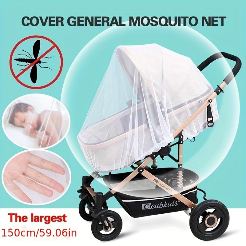 Breathable Stroller Mosquito Net, Silk Mesh Baby Buggy Cover, Universal Insect Screen Protector, Safety Gift for New Parents