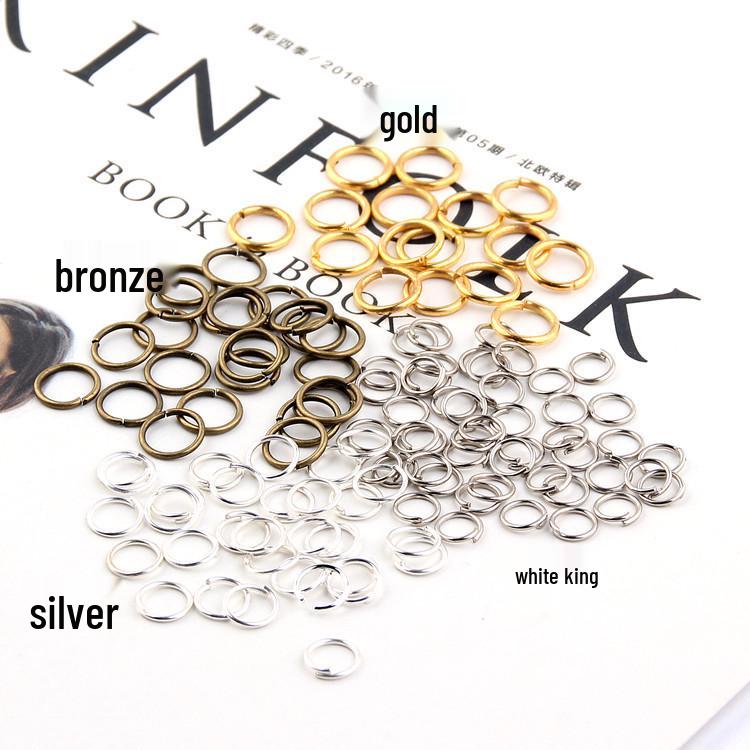 Superfeine vergoldete & silberne Biegering-Ohrringe - Handgefertigte DIY Verbindungsringe für Schmuck- & Armbandherstellung.