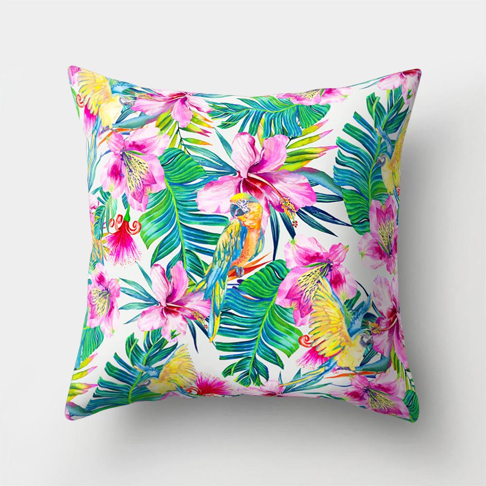 

Sofa Pillow Cover Creative Home Cartoon Floral Pattern Car Cushion Cover Premium Durable Quality Useful Practical 45 * 45 without pillow core