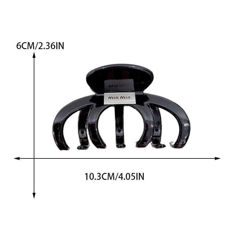 Pumpkin Acrylic Large Hair Clip for Women Hair Claw Elegant Shark Clip Cute Girl Hair Clamp