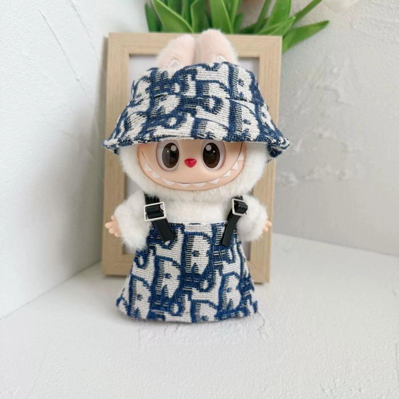17cm Mini Plyšová Panenka Oblečení Outfit Doplňky Pro Korea Kpop Exo Labubu Idol Popruh sukně Oblečení Dárek