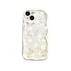 Flowers for IPhone17 Mobile Phone Case 16 Fresh for Apple Anti-fall Silicone New Cream Pattern Transparent Soft Shell
