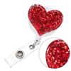 Card ID Card Work Card Heart Badge Holder Badge Holder Clip Name Tag Holder Work Card Holder Clip