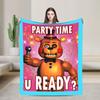 Five Nights Horror Game Blanket Fleece Summer   Multifunction Lightweight Throw Blanket for Bedding Bedroom Bedding Throws