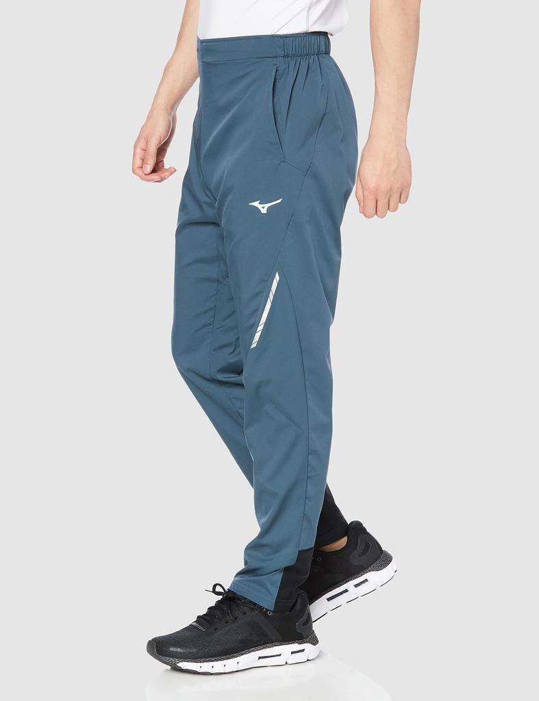 Mizuno Training Wear Stretch Windbreaker Sea Size 2XL Pants, Water-Repellent, Sports, 32MF2010, Navy,
