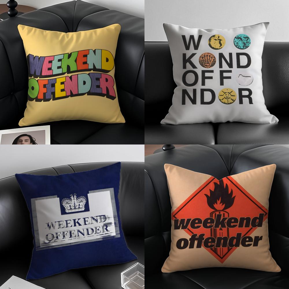 WWeekend OOffender Cushion Cover Pillow Case Antidustmite Invisible Zipper Silky Plush Cushion