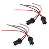 Inscriptions 4xT10 W5W 168 194 Car Lamp Bulb Socket for Glass Par Lite Socket Connector Black