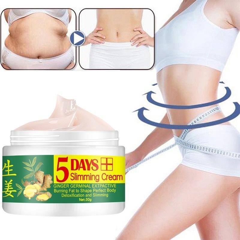 Ginger Body Slimming Cream Krém na spalování tuků Masážní krém proti celulitidě na hubnutí