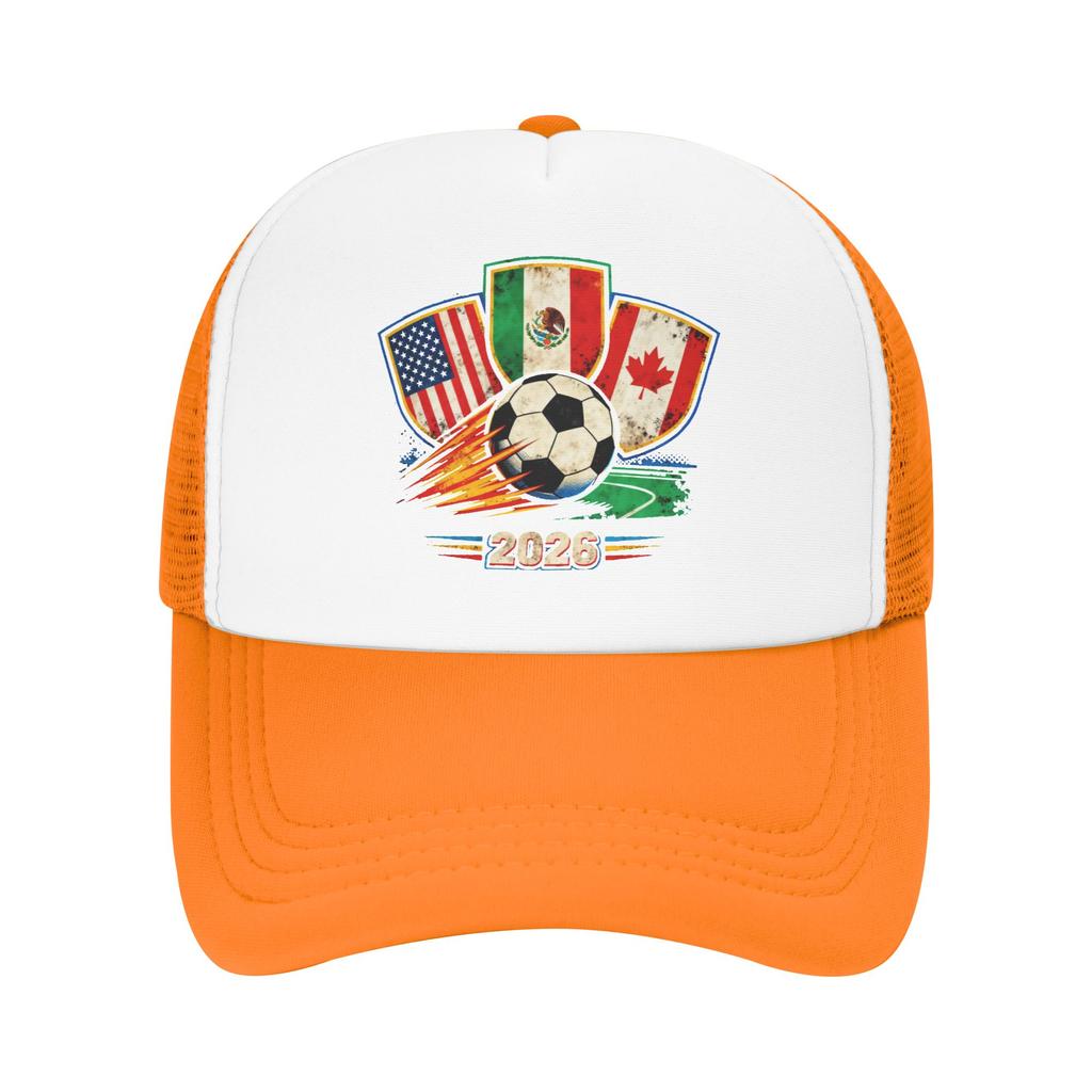 Custom Punk Unisex  Football Soccer Cups Baseball Cap Adult USA Canada Mexico Adjustable Dad Hat Women Unisex Sun Protection