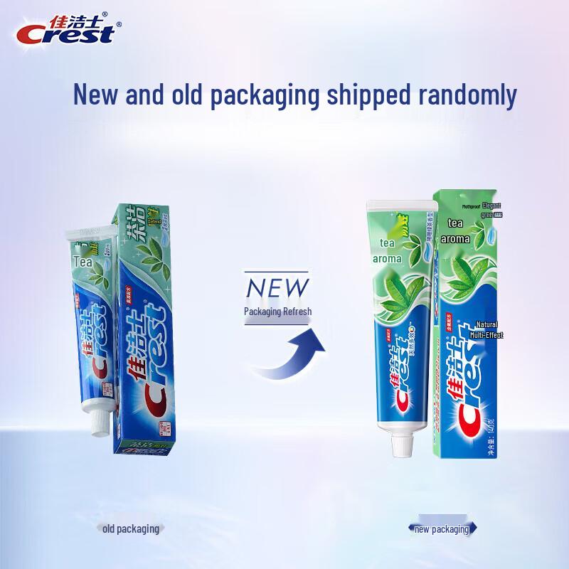 Crest Green Tea Anti-Cavity Toothpaste Gel, 5-Pack