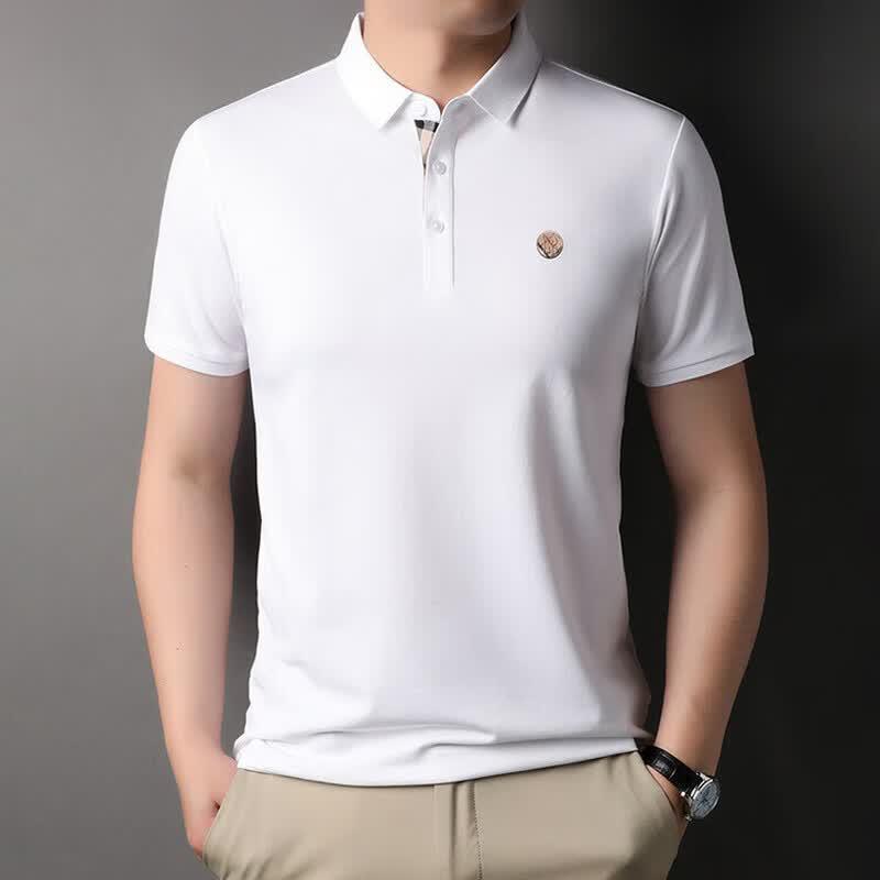 VEE KELLEN Men s Mulberry Silk Blend Polo Shirt M