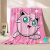 Cute Jigglypuff Printed Blanket Ren Adult Blanket Soft and Warm Bedding for Bed Sofa Outdoor Travel Cover Blanket#(3)