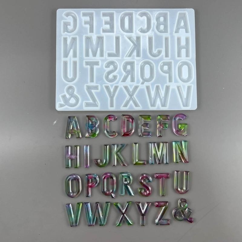 Capital Letter Shaped Silicone Resin Mold Jewelry Casting Molds Ornament Moulds Silicone Casting Tools Silicone Material