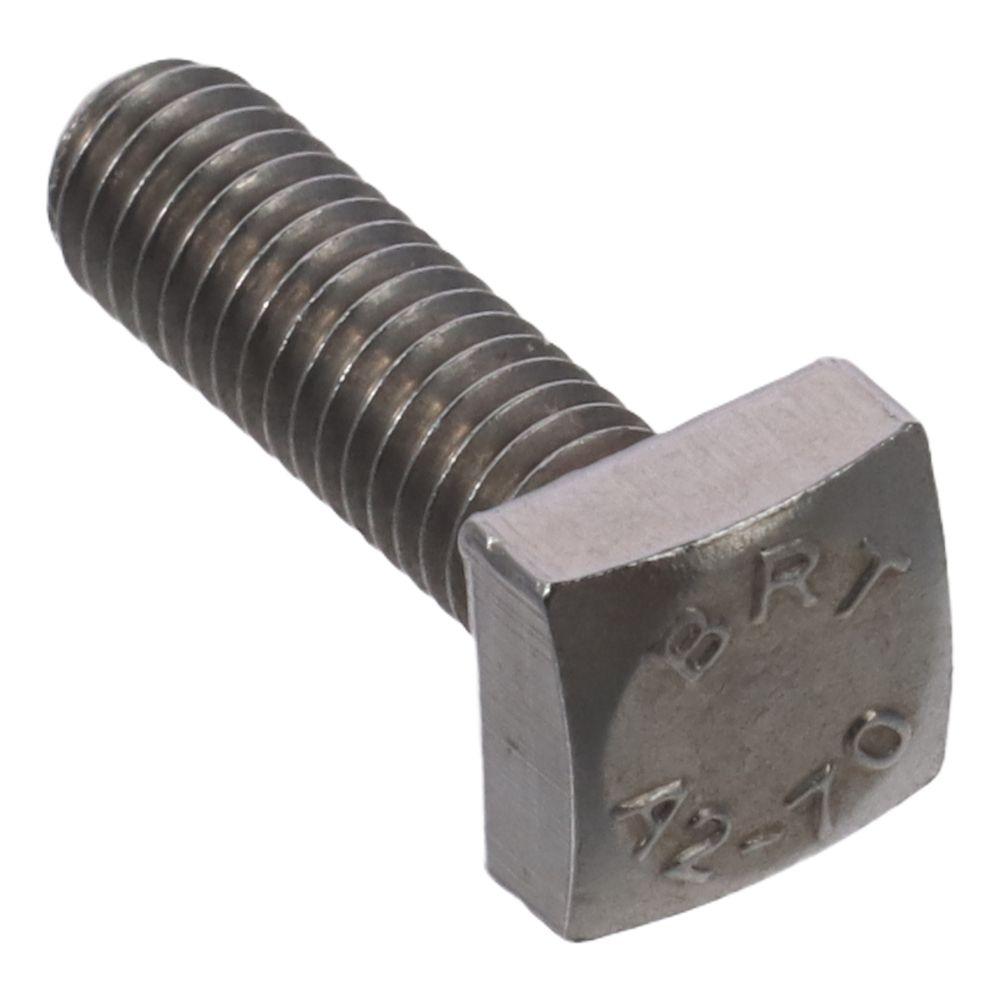 2 Stück M6*20MM Vierkantkopfschraube Silber Vollgewinde Langlebig Vierkantmaschinenschrauben