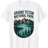 Grand Teton National Park Retro Hiking US National Park T-Shirt
