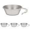 Snow Peak Stainless Steel Sierra Cup E-203, Lightweight, for Outdoor Camping (Pack of 4)