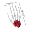 Cool Girls Skeleton Hand Hairpin Trend Barrettes Fashion Hair Ornament Statement Headpiece Women Head Wrap for Ladies