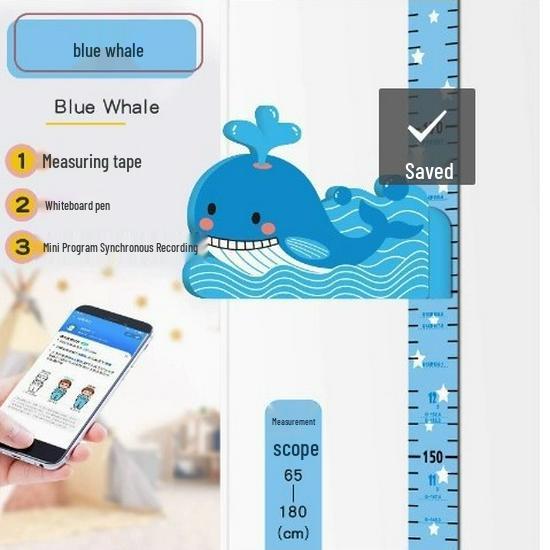 3D Children's Height Measurement Wall Sticker – Removable, Non-Damaging, Precise Ruler