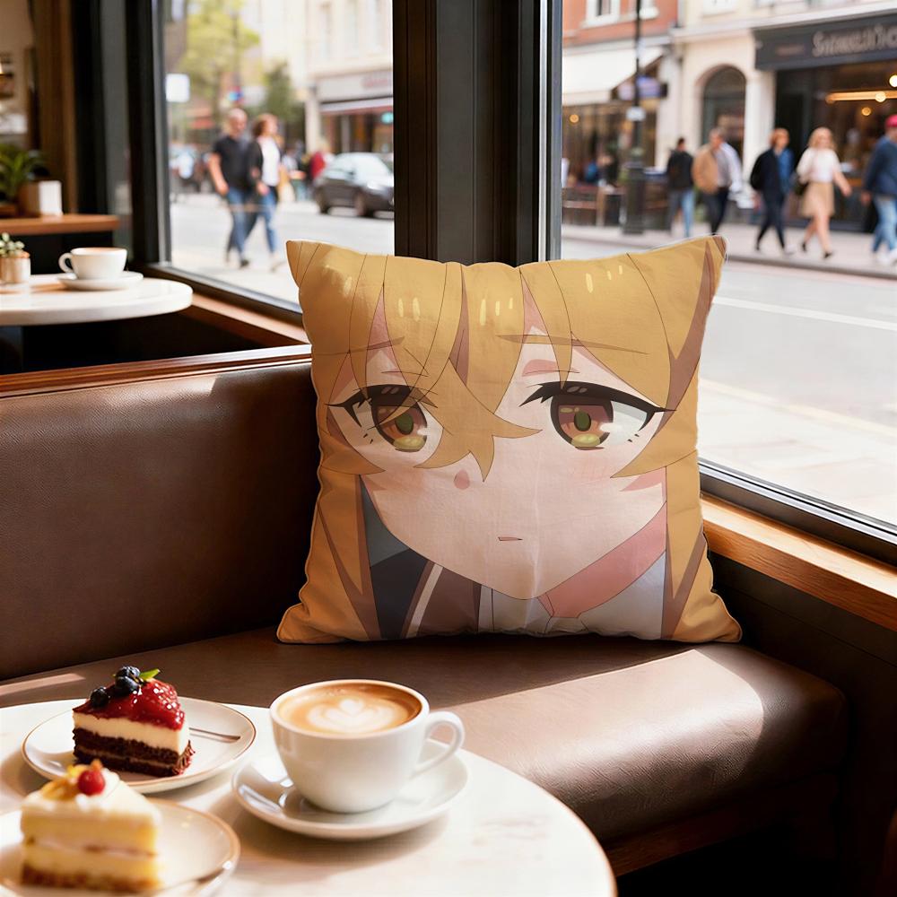Anime Silent Witch Cushion Cover Decorative Cushions Covers Cover Sofa 50X50 Pillow 4 Piece 45X45 40X40 Pillowcase