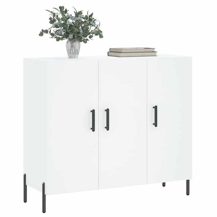 Maison Exclusive - Buffet blanc 90x34x80 cm bois d'ingénierie