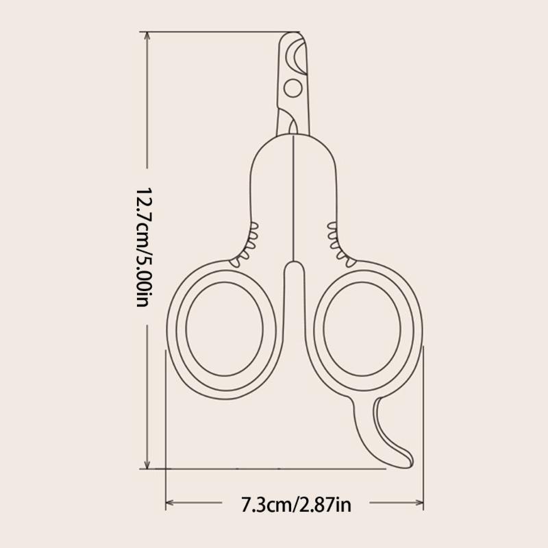 Stainless Steel Blade Pet Nail Trimmer For Small Large Dogs Cats Comfortable NonSlip Handle Grooming Kits