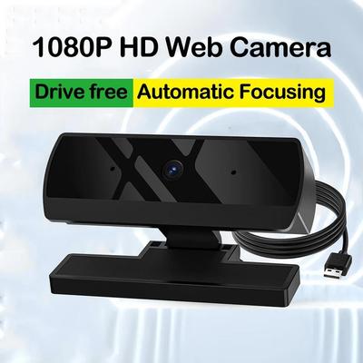 1080P Full HD Mini Webcam USB-Kamera mit eingebautem Mikrofon für Laptop Desktop Videokonferenz Live-Streaming Online-Meeting