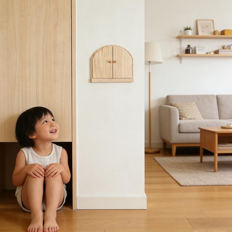 Copri Interruttori Moda Meccanismo di Sicurezza Si Fonde con la Decorazione Legno Naturale Durabilità e Facile Installazione