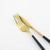 Black Gold Dinner Teaspoon Set Stainless Steel Silverware Table Cutlery Kitchen Sets Knife Spoons Forks Chopsticks Dinnerware Flatware