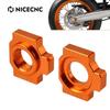 Motorcycle Aluminum Axle Blocks Chain Adjusters for KTM 690 SMC R 690 SMCR 2019-2025 690 Enduro R 2009-2025 690 Duke 2008-2019
