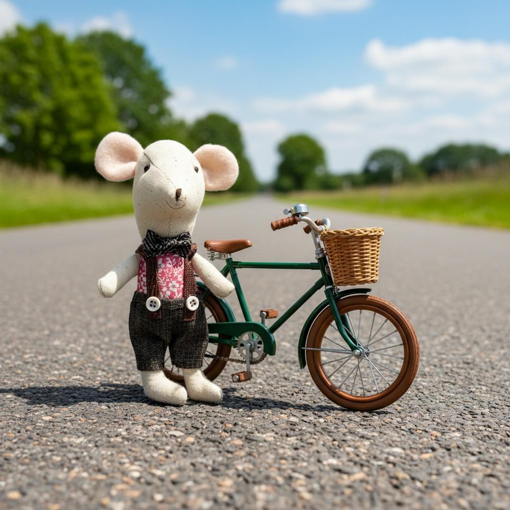 Legmic Toys For Girls Cute Baby Dolls Boy Girl The mouse family Mini plush doll house cute mouse doll box family toys