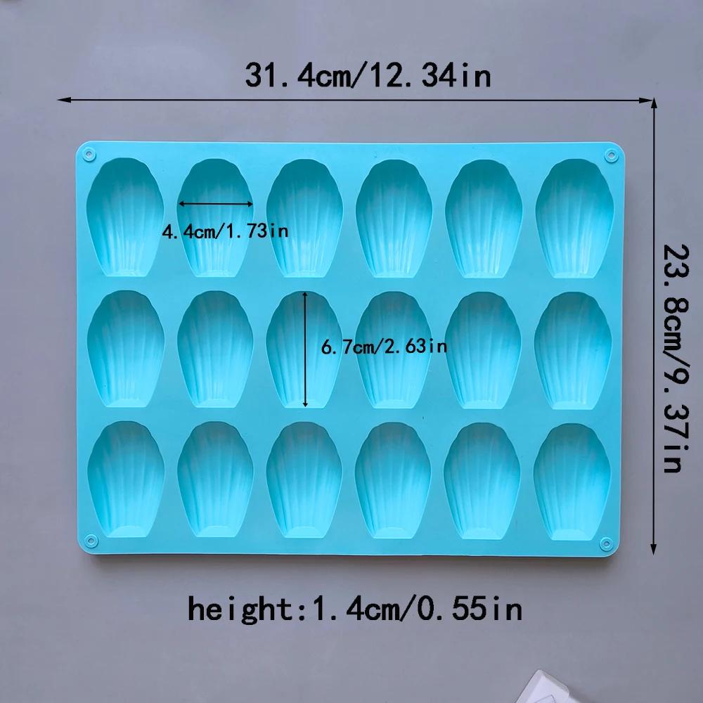 1 Stk. 18 Mulden Madeleine Silikon Kuchenform Muschelförmige Schokoladen Keks Ausstechform Handgemachte Silikon Backwerkzeuge Macaron