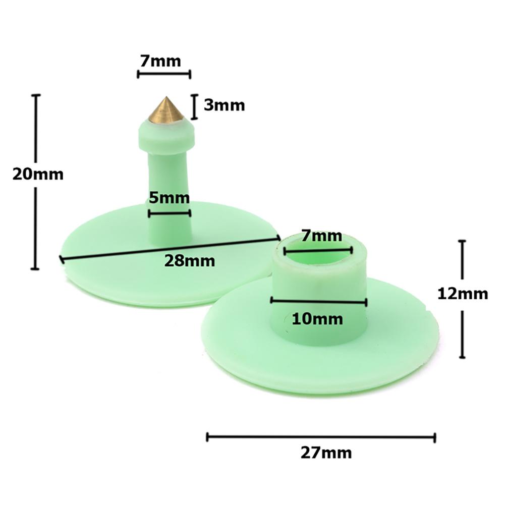 100Pcs Thicken Ear Tag with Number Signage Label Marker Plate for Cow Pig Goat Sheep