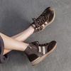 Fashion GKTINOO Genuine Leather Casual Sports Shoes Autumn Winter 2025 New Versatile Lightweight Comfortable And Lace Up Women's Shoes