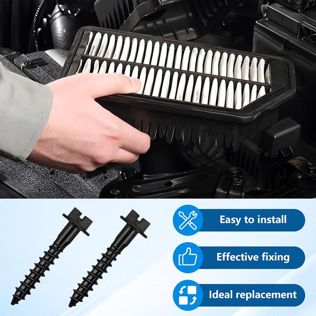 BAS01003 Air Box Bolt Screws Replaces (5 Pack) Compatible with GM Style Air Box, Air Box Screws Replace Part Number 6509605AA, 11549031 for Chrysler,