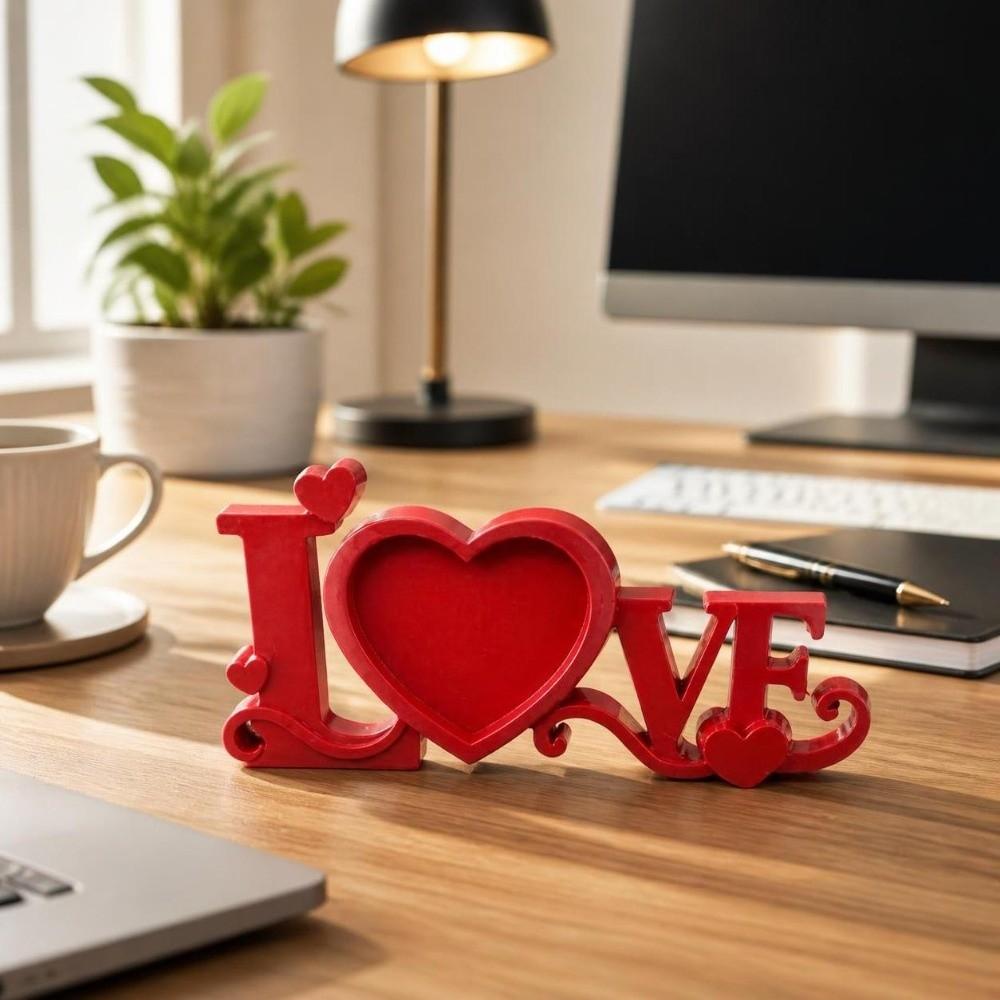 3D Printed Photo Holder Heart Shaped Desktop Photo Frame Photo Stand  Romantic Home Decoration
