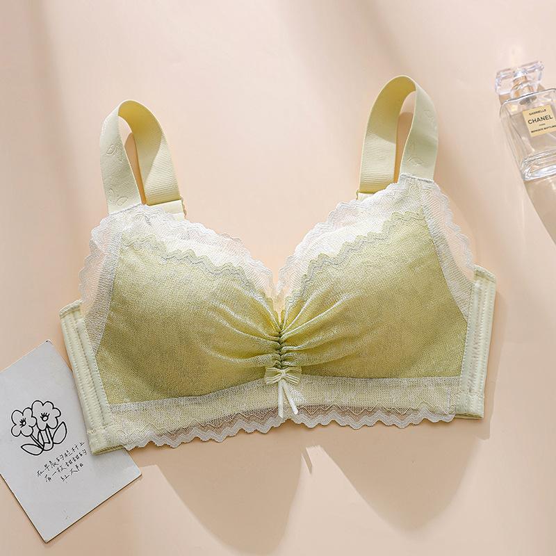 Thin Adjustable Bra Women's Plus Size Bra No Steel Ring Anti Sagging and Gathering Bra Collection and Accessory Bra