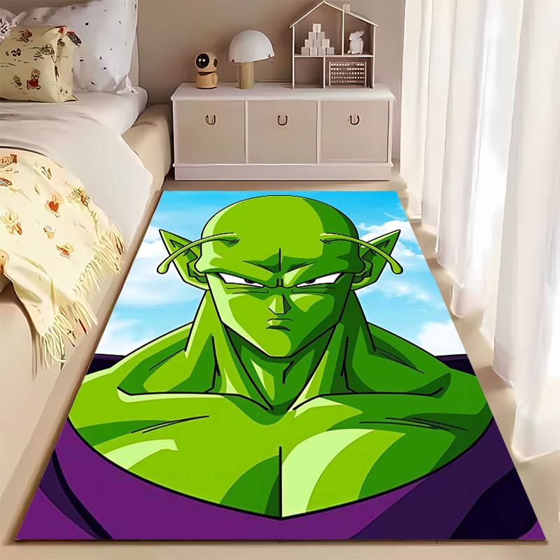 Green Alien Warrior Design suitable as a non-slip mat for the living room or bedroom sofa
