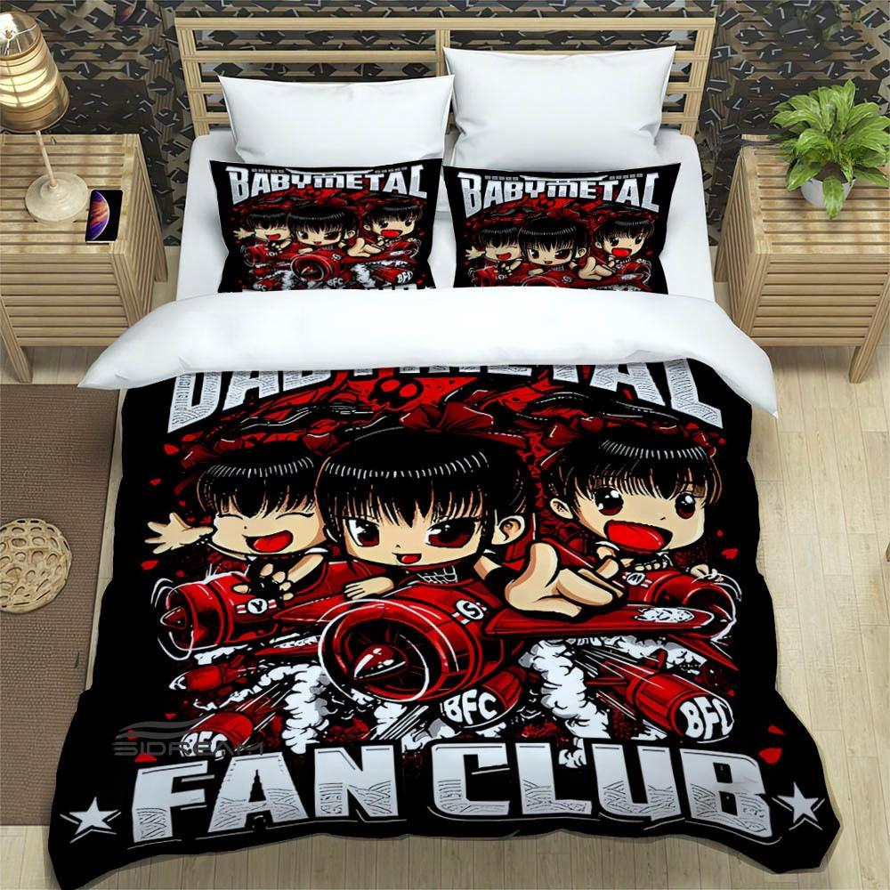 3D Print Music Band BABYMETAL Bedding Set Single Twin Full Queen King Size Bed Set Adult Kid Bedroom Duvetcover Set Home Textile