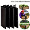 60pcs Thickened Extra Large 160mm L-Shaped Corner Code | 4pcs Corner Code with 56pcs Screw Set, Garden Fence Bracket Connector